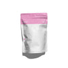 A pink pouch containing a 24-piece portable toothbrush set for travel and oral care.