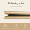 A close-up view of a bronze titanium hair straightener designed for floating and flexible styling.