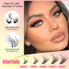 Close-up of a woman wearing natural tapered lash extensions for DIY lash extension at home
