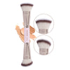 A pair of Maange double-ended makeup brushes for foundation and concealer shown with close-up views.