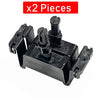 Two black replacement guide blocks for Babyliss Pro shavers.