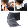Roll of disposable gray neck paper used for salon procedures