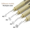 A set of four different models of fine line nail art graffiti pens with varying line widths