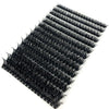 A fan of black mixed tray false eyelashes displayed diagonally on a white background.