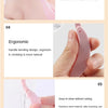 Ensemble de peigne rose pliable en acier inoxydable pour cils et sourcils.