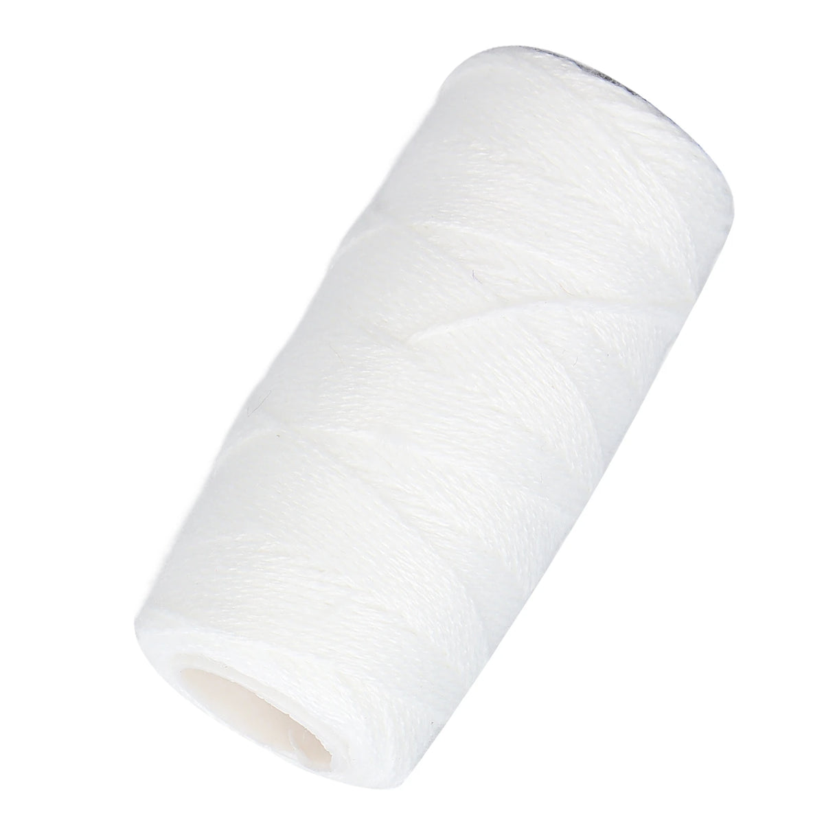 Roll of white electric facial hair remover threader filament