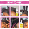 A series of images demonstrating how to use an electric hot comb styling iron for smooth, shiny hair.