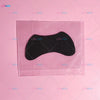 A black silicone lash lift shield eye pad is visible inside a clear plastic packaging.