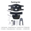 Packing list of a professional red light therapy mask including the mask, extension cord, charging cable, controller, and exp