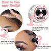 Instructions for using the Goiple Edge Control styling wax kit to style hair