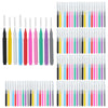Une collection de brosses d'interdentaire de précision dans diverses couleurs et tailles.