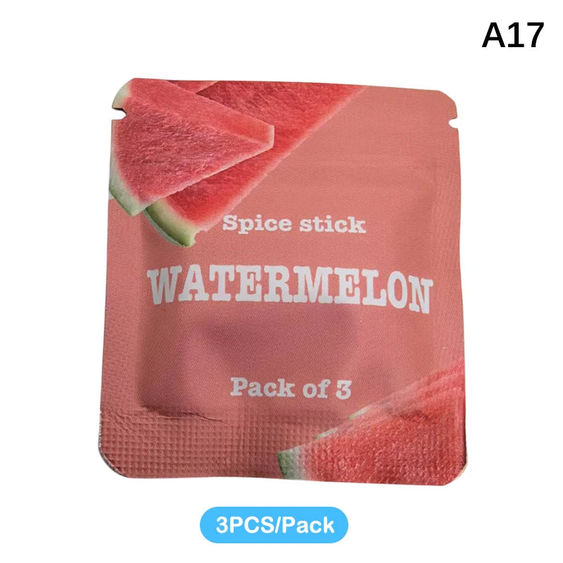 Un pack de trois bâtons d'épices à la pastèque pour un inhalateur d'huile essentielle sans fumée
