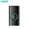 A black VGR Voyager electric foil shaver trimmer with an RPM display on the front.
