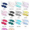 Affichage de masques de sommeil en soie de diverses couleurs : marine, rose, noir, gris, or, vin rouge, violet, et plus.