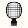 A black premium African twist hair comb with a mesh grid and a comb attachment.