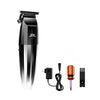 A black professional electric hair trimmer kit with a guard and various attachments.