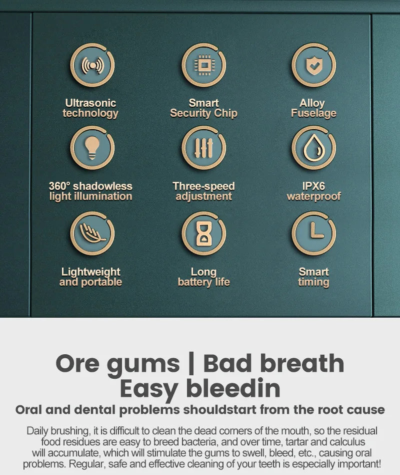 Professional Ultrasonic Dental Tooth Cleaner