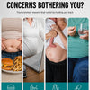 Four common weight gain concerns listed with icons: dietary problems, prolonged sitting, postpartum, and drug-induced factors