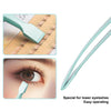 Stainless steel tweezers for lower eyelashes used in eye surgery