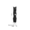 A black heavy duty stainless steel nail clipper with measurements shown.
