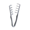 A silver volumizing wide-tooth hair styling comb for men.