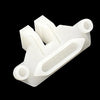 A white hair clipper swing head replacement parts kit with various plastic components.