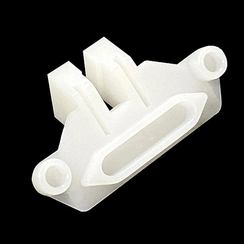 A white hair clipper swing head replacement parts kit with various plastic components.