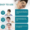 Instructions for using extra strength anti-snoring nasal strips in three steps