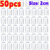 50 pieces of clear silicone toe covers for foot protection