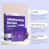 Box of Feimuko Whitening Strips showing ingredients like glycerin and mentha extract
