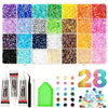 A variety of mixed color resin drills and tools for DIY crafting, including various colored beads and drill bits.