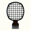 A black premium African twist hair comb with a mesh grid and a comb attachment.