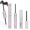 A set of professional lash glue and remover tools in pink and silver packaging.