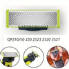 A precision electric shaver replacement blade shown with various model numbers and close-up views of the product.
