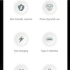 Features of an electric shaver including skin-friendly material, three-ring knife net, fast charging, Type-C interface, intel