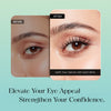 Before and after comparison showing enhanced eyelashes with Ultra-Fine 0.05mm Wispy Eyelash Clusters.