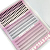 A package of DIY Wispy Extension Eyelashes showing various lash styles and lengths.