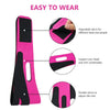 Pink and black facial slimming strap with adjustable velcro for comfortable head and chin support