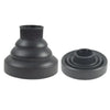 Black silicone diffuser cover for a hairdryer