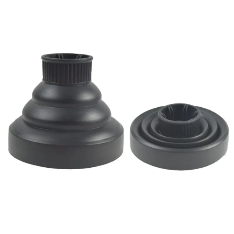 Black silicone diffuser cover for a hairdryer