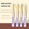 Precision Stainless Steel Eyebrow Tweezers Set (4 Pcs)