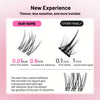 Comparison of different eyelash adhesives including a thinner, less sensitive, and more invisible option for natural look