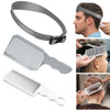A professional barber hair cutting comb kit featuring a headband and two combs for precision hair styling.