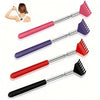 Set aus rostfreiem Teleskop-Peeler für den Rücken in verschiedenen Farben wie rosa, lila, rot und schwarz.