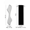 Stainless steel Gua Sha massager for facial and body scraping shown with dimensions.