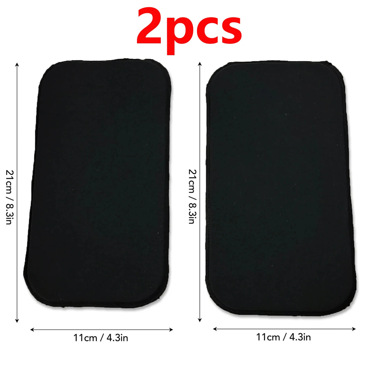 Two black lumbar molder compression support boards shown side by side.