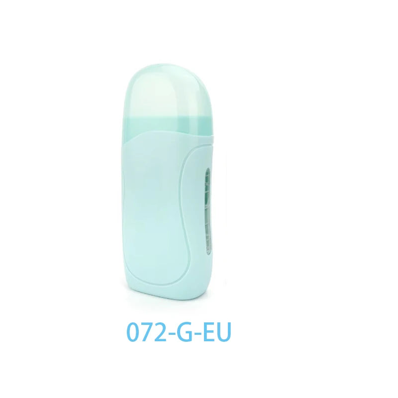 A light blue professional waxing heater and depilatory kit device.
