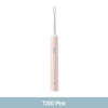 A pink sonic electric toothbrush with a white handle and brush head.