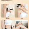 A set of USB rechargeable cupping guasha massagers demonstrating use on the shoulder, neck, belly, and leg.