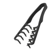 Black volumizing wide-tooth hair styling comb.